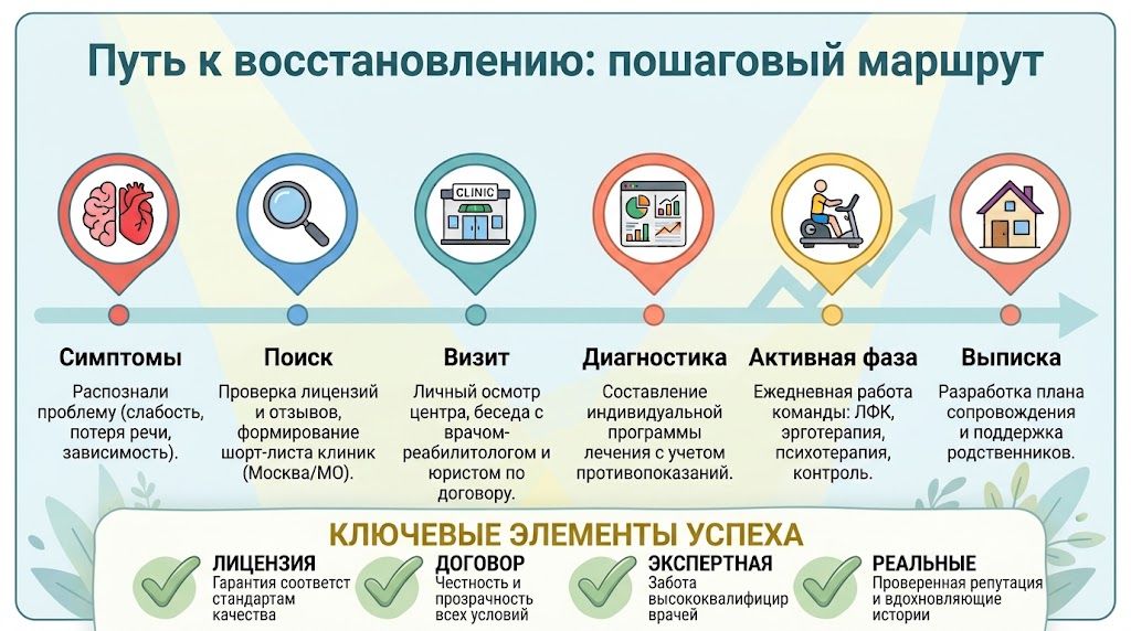 Путь к восстановлению: пошаговый маршрут выбора реабилитационного центра